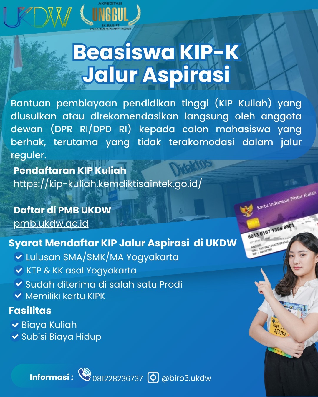 Flyer Beasiswa KIP-K Jalur Aspirasi