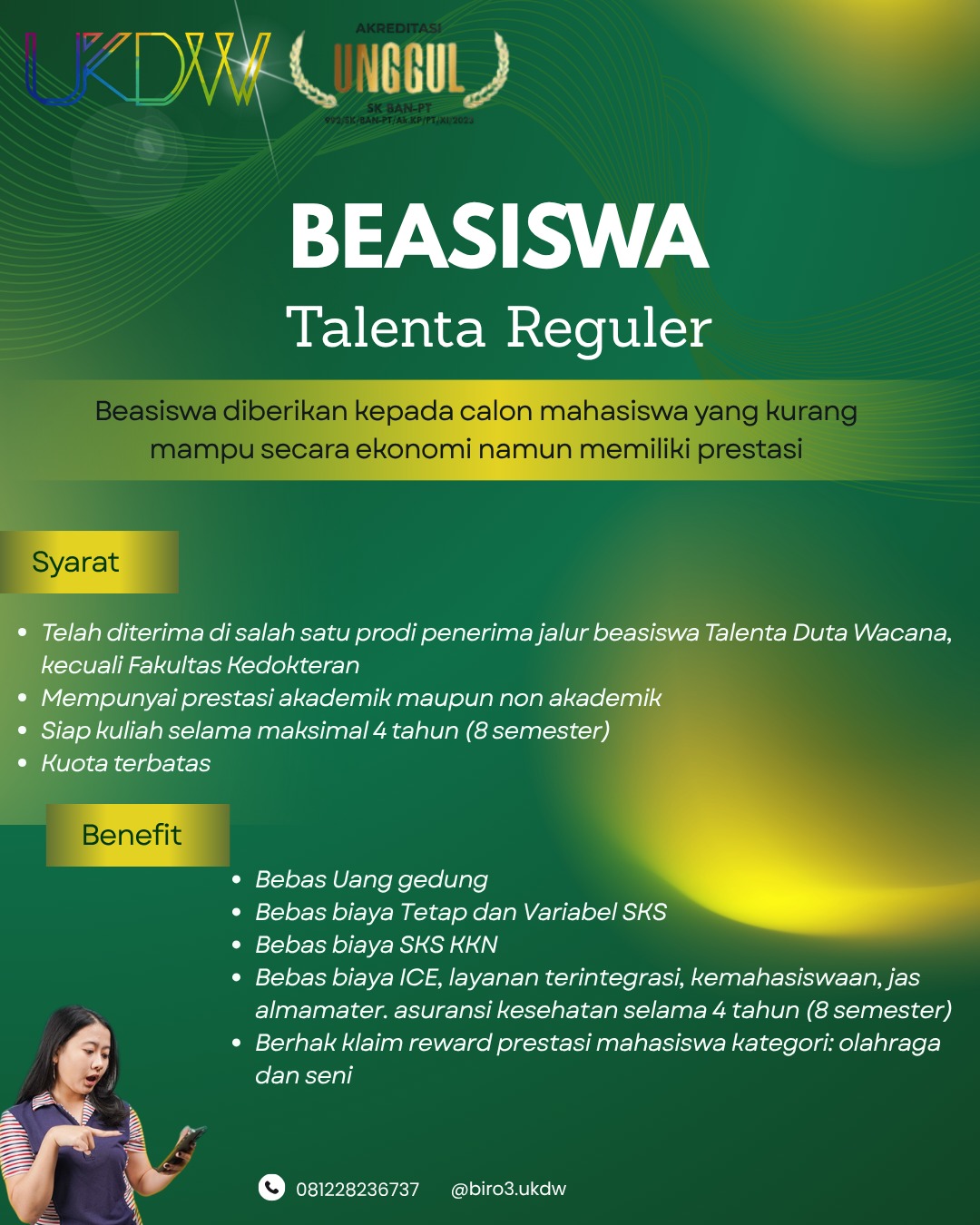 Flyer Beasiswa Talenta Reguler