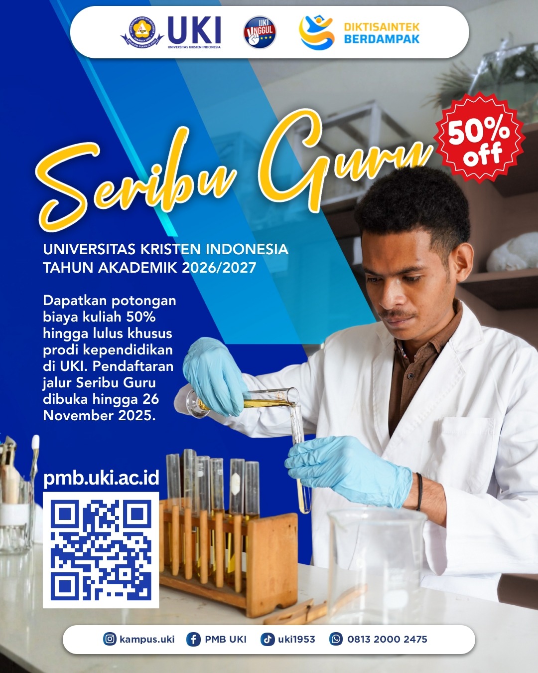 Flyer Beasiswa Seribu Guru UKI
